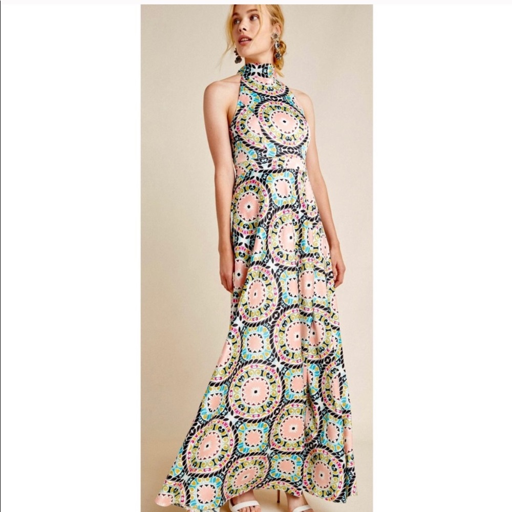 Nicole Miller Serena Halter Dress sz 12